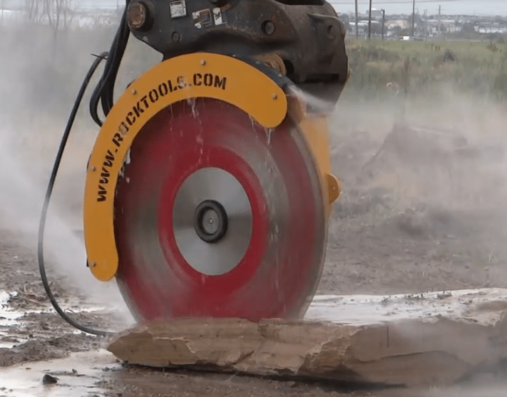 Rock Tools Attachments Excavator diamond concrete saw attachment cutting limestone